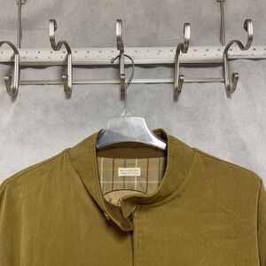 VTG Majer Jacket Men L Brown Harrington Bomber Made USA Plaid Lining Coat 80s